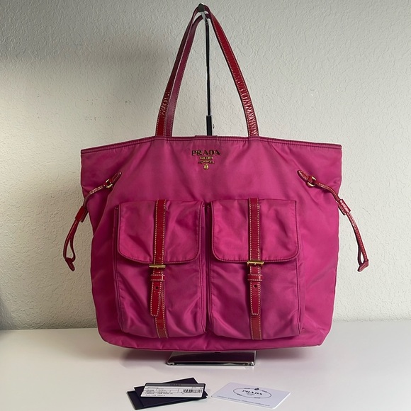 Prada nylon fuchsia tote - Picture 1 of 13